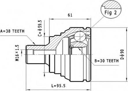 Statim C.287 - Jeu de joints, arbre de transmission cwaw.fr