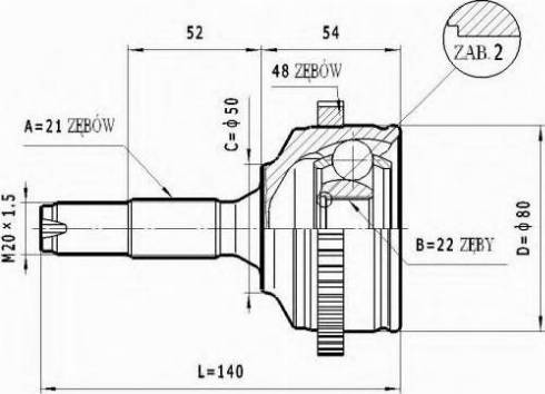 Statim C.270 - Jeu de joints, arbre de transmission cwaw.fr