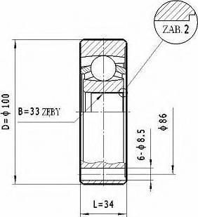 Statim CW.045 - Jeu de joints, arbre de transmission cwaw.fr