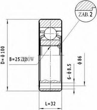 Statim CW.040 - Jeu de joints, arbre de transmission cwaw.fr