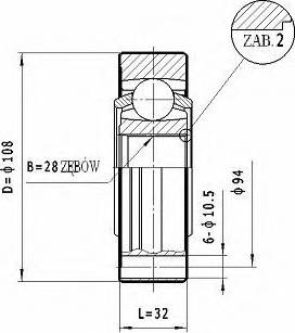 Statim CW.041 - Jeu de joints, arbre de transmission cwaw.fr