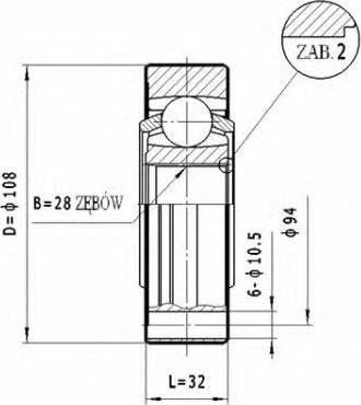 Statim CW.043 - Jeu de joints, arbre de transmission cwaw.fr