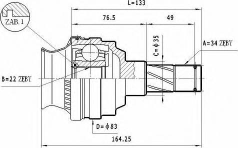 Statim CW.035 - Jeu de joints, arbre de transmission cwaw.fr