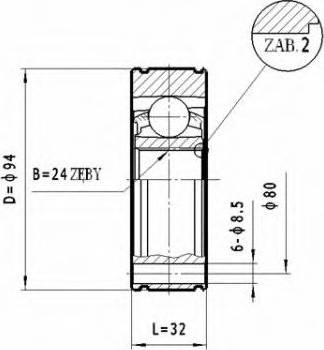 Statim CW.036 - Jeu de joints, arbre de transmission cwaw.fr