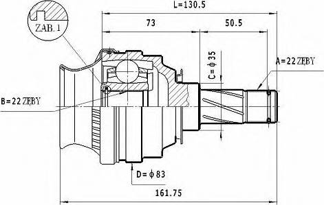 Statim CW.030 - Jeu de joints, arbre de transmission cwaw.fr