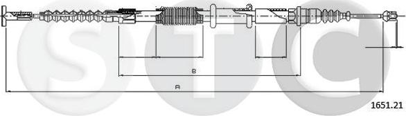 STC T480482 - Tirette à câble, frein de stationnement cwaw.fr