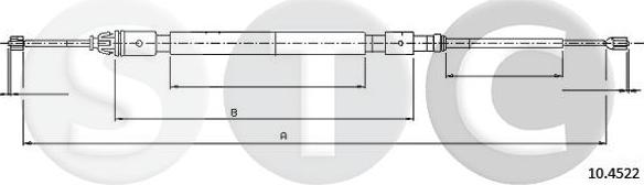 STC T480841 - Tirette à câble, frein de stationnement cwaw.fr