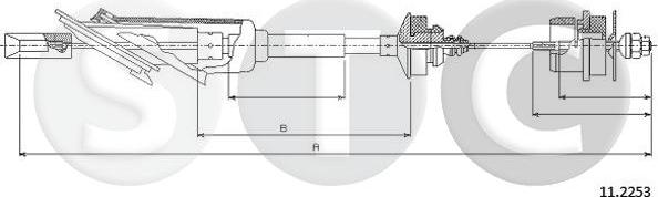 STC T480718 - Tirette à câble, commande d'embrayage cwaw.fr