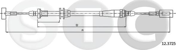 STC T481395 - Tirette à câble, frein de stationnement cwaw.fr