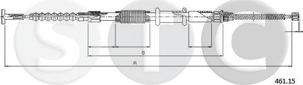 STC T481316 - Tirette à câble, frein de stationnement cwaw.fr