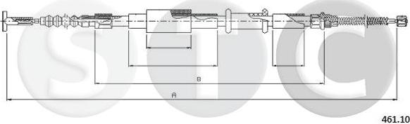 STC T481313 - Tirette à câble, frein de stationnement cwaw.fr