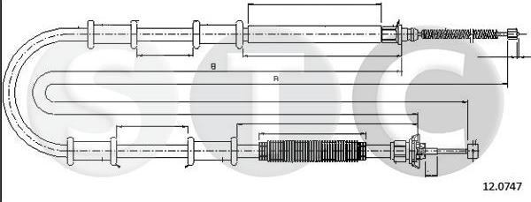 STC T481389 - Tirette à câble, frein de stationnement cwaw.fr