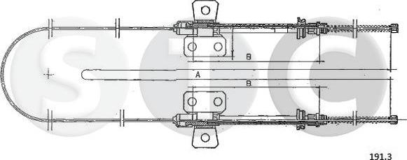 STC T481271 - Tirette à câble, frein de stationnement cwaw.fr