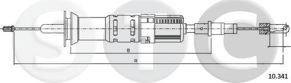 STC T483627 - Tirette à câble, commande d'embrayage cwaw.fr