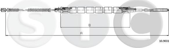 STC T483283 - Tirette à câble, frein de stationnement cwaw.fr