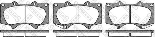 Stellox 999 000-SX - Kit de plaquettes de frein, frein à disque cwaw.fr