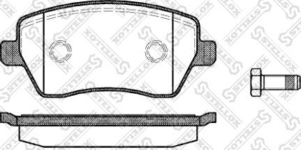 Stellox 998 000-SX - Kit de plaquettes de frein, frein à disque cwaw.fr