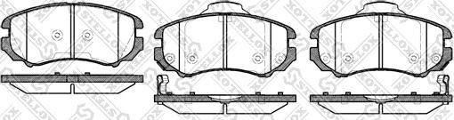 Stellox 964 002BL-SX - Kit de plaquettes de frein, frein à disque cwaw.fr