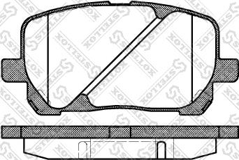 Stellox 965 000B-SX - Kit de plaquettes de frein, frein à disque cwaw.fr