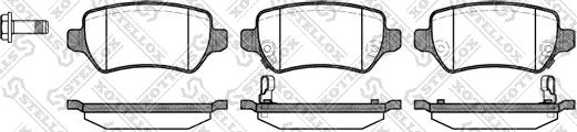 Stellox 968 002L-SX - Kit de plaquettes de frein, frein à disque cwaw.fr