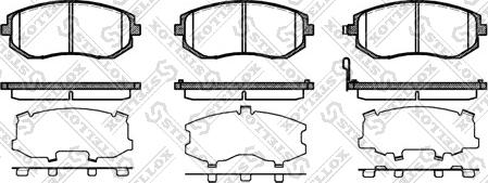 Stellox 962 011B-SX - Kit de plaquettes de frein, frein à disque cwaw.fr