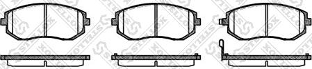 Stellox 962 011L-SX - Kit de plaquettes de frein, frein à disque cwaw.fr