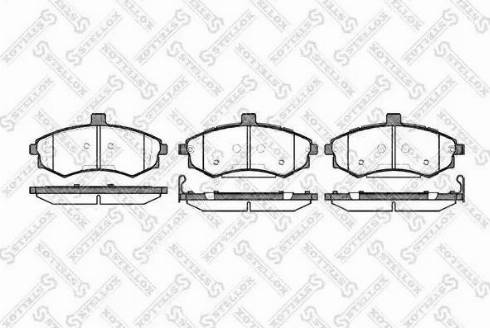 Stellox 904 002L-SX - Kit de plaquettes de frein, frein à disque cwaw.fr