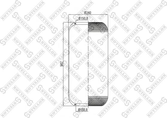 Stellox 90-36323-SX - Ressort pneumatique, suspension pneumatique cwaw.fr