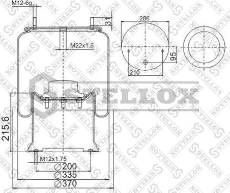 Stellox 90-29261-SX - Ressort pneumatique, suspension pneumatique cwaw.fr