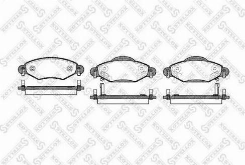 Stellox 989 002L-SX - Kit de plaquettes de frein, frein à disque cwaw.fr