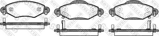 Stellox 989 002-SX - Kit de plaquettes de frein, frein à disque cwaw.fr