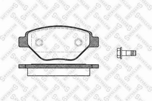 Stellox 988 000B-SX - Kit de plaquettes de frein, frein à disque cwaw.fr