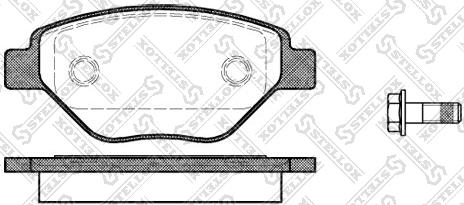 Stellox 988 000-SX - Kit de plaquettes de frein, frein à disque cwaw.fr