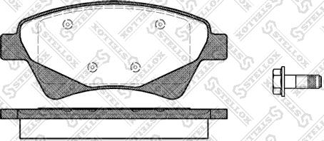 Stellox 987 020-SX - Kit de plaquettes de frein, frein à disque cwaw.fr