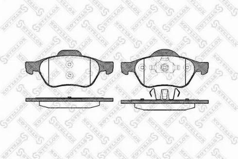 Stellox 973 000L-SX - Kit de plaquettes de frein, frein à disque cwaw.fr