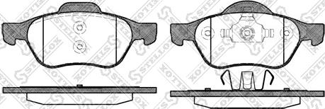 Stellox 973 000-SX - Kit de plaquettes de frein, frein à disque cwaw.fr