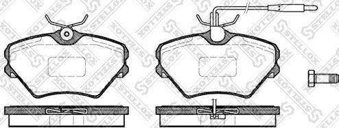 Stellox 496 002-SX - Kit de plaquettes de frein, frein à disque cwaw.fr