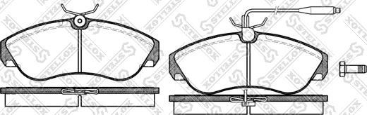 Stellox 498 002-SX - Kit de plaquettes de frein, frein à disque cwaw.fr