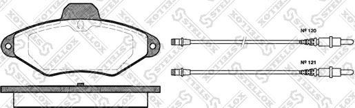 Stellox 449 004-SX - Kit de plaquettes de frein, frein à disque cwaw.fr