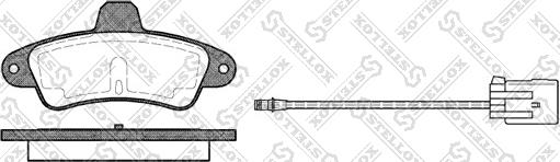 Stellox 444 002-SX - Kit de plaquettes de frein, frein à disque cwaw.fr