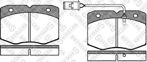 Stellox 446 002-SX - Kit de plaquettes de frein, frein à disque cwaw.fr