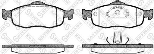 Stellox 443 000-SX - Kit de plaquettes de frein, frein à disque cwaw.fr