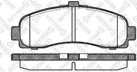 Stellox 442 010B-SX - Kit de plaquettes de frein, frein à disque cwaw.fr