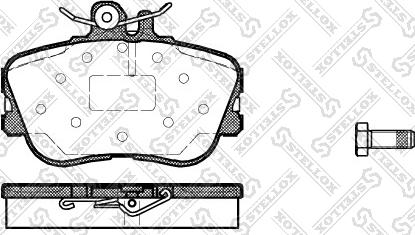 Stellox 456 000B-SX - Kit de plaquettes de frein, frein à disque cwaw.fr