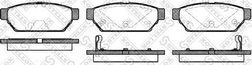 Stellox 451 002B-SX - Kit de plaquettes de frein, frein à disque cwaw.fr