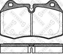 Stellox 452 000-SX - Kit de plaquettes de frein, frein à disque cwaw.fr