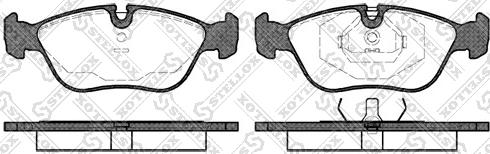 Stellox 457 000B-SX - Kit de plaquettes de frein, frein à disque cwaw.fr