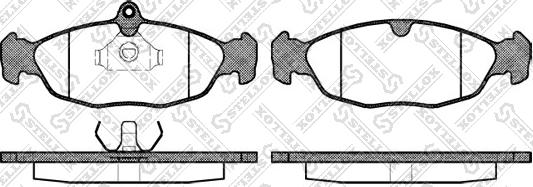 Stellox 404 000-SX - Kit de plaquettes de frein, frein à disque cwaw.fr