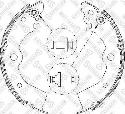 Stellox 404 100-SX - Jeu de mâchoires de frein cwaw.fr