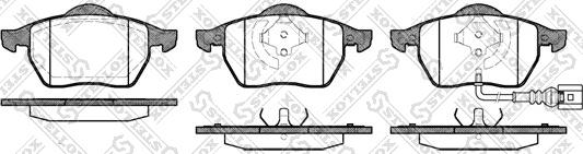 Stellox 401 041-SX - Kit de plaquettes de frein, frein à disque cwaw.fr